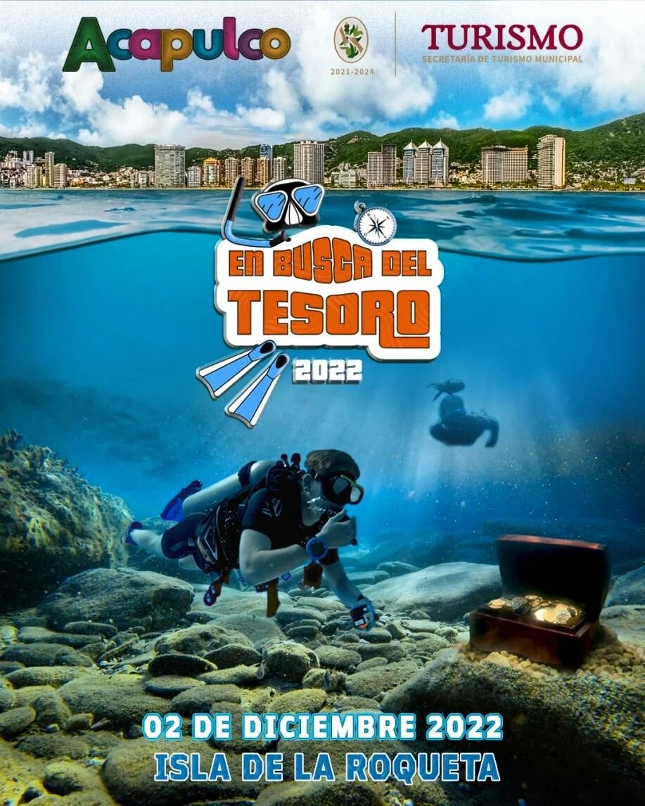 🥇&iexcl;&Uacute;nete a la aventura! Inscr&iacute;bete con nosotros en la b&uacute;squeda del tesoro, &iexcl;hay 100.000 pesos en premios en equipos de buceo.

🤿 &iquest;Quieres participar? Contacta con nosotros y aparta tu lugar, hay cupo limitado
