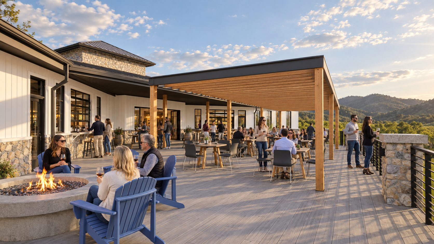 VIRGINIA WINERY EVENT SPACE TRELLIS
