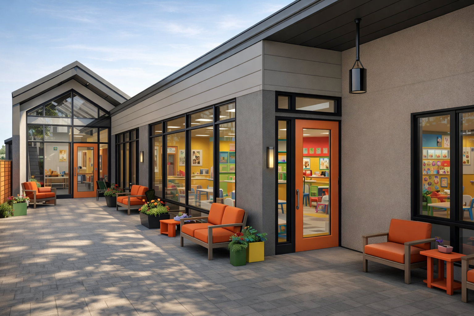 daycare courtyard design architecture