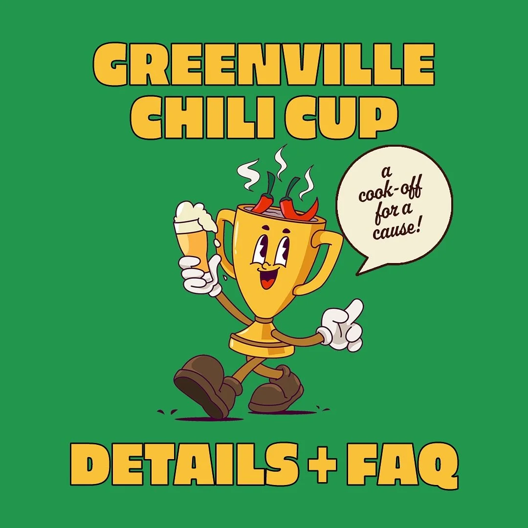 Swipe for all the helpful information you&rsquo;ll need regarding the Greenville Chili Cup 🌶️
