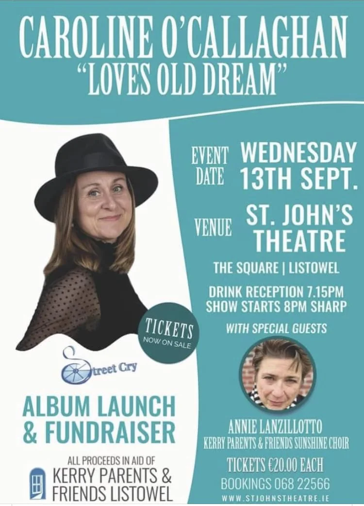 Album Launch benefit for Kerry Parents and Friends, at Saint John's Theatre, Listowel, Ireland.  County Kerry, September 2023

KPFA provides services for Adults with Learning Disabilities/Additional Needs, in North Kerry, Ireland.