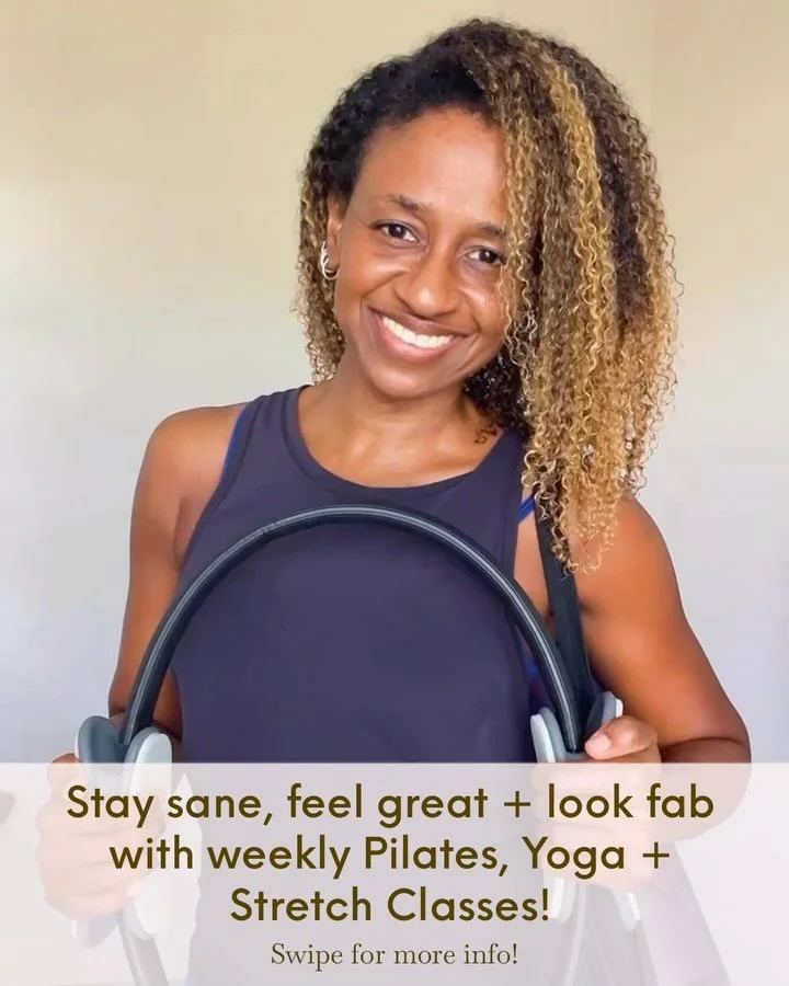 Hey Sis!

Are you ready to stay sane, look fab + feel great too? Well, I&rsquo;ve got you! Join me for weekly Pilates, Yoga &amp; Stretch classes.

Classes are offered in 6-week cycles, resuming on May 5th, and you can book your spot from now! 

Chec