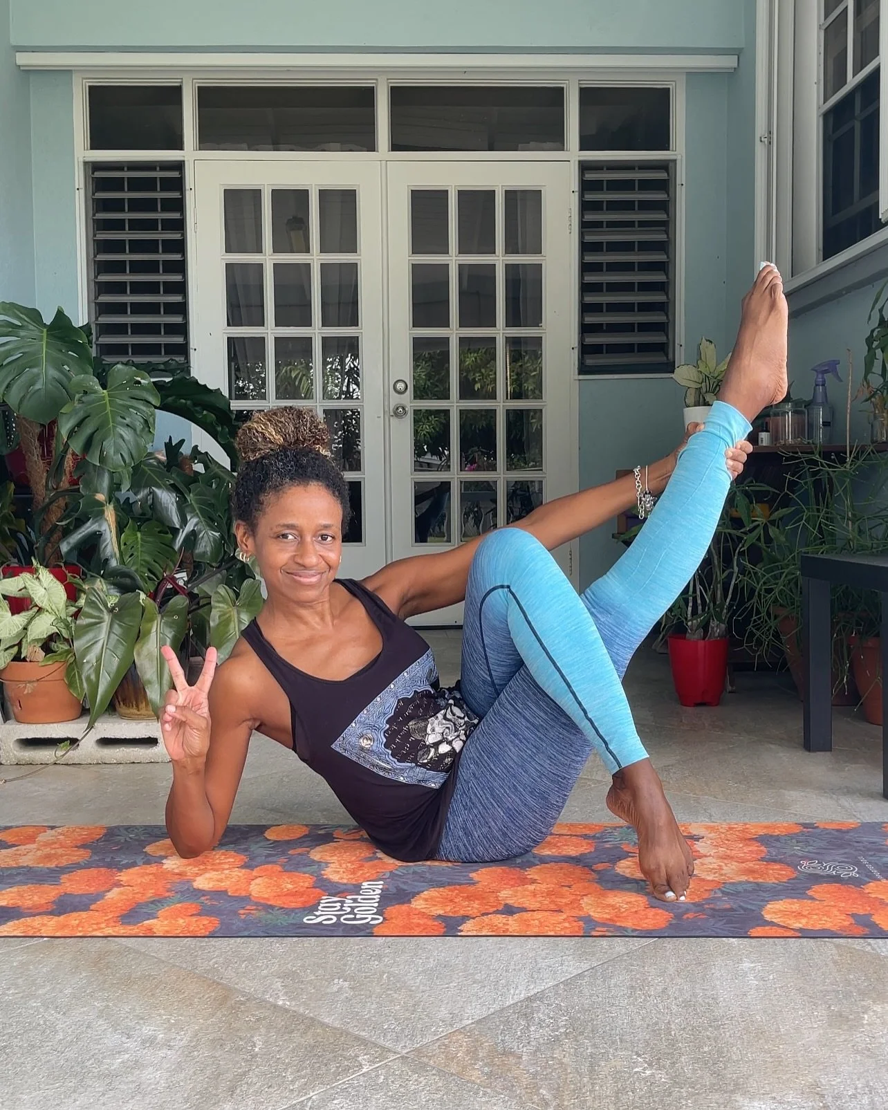 Definitely feeling the need to chill more and more each day. Thanks for this #loungeycrisscross @bentley.likethecar - I really hope things get better for you! 

Chilling and lounging on my the All-in-One Yoga Mat: Stay Golden🧡 from @supportedsoul - 