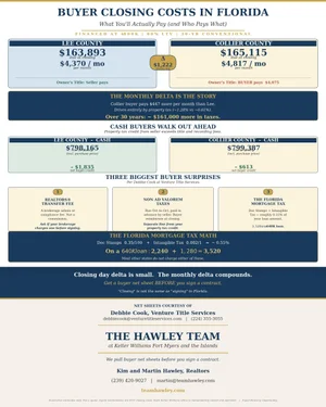 Buyer Closing Costs in Florida: What ACTUALLY Hits You at the Closing Table, and Every Month Afte