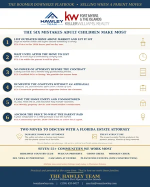 The Boomer Downsize Playbook: Selling a SWFL 55+ Home When a Parent Moves to Assisted Living