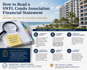 HOW TO READ A SWFL CONDO ASSOCIATION FINANCIAL STATEMENT BEFORE YOU FALL IN LOVE WITH A BUILDING