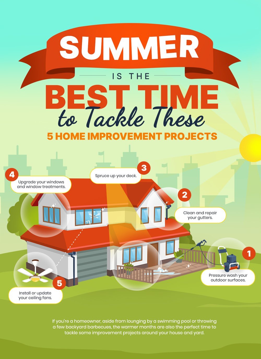 5 home improvement projects to tackle this summer
