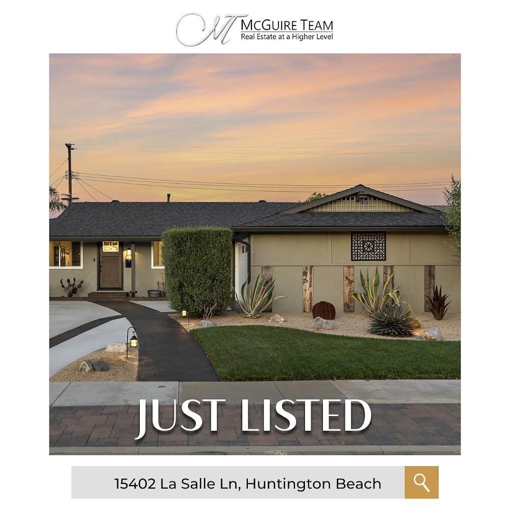 🏖️🏡 Just Listed! Welcome to Your Dream Home in Desirable Huntington Beach! 🏡🏖️

Step into paradise with this stunning single-level residence, where every day feels like a sunny California vacation! ☀️🌴Convenience meets luxury as this home boasts