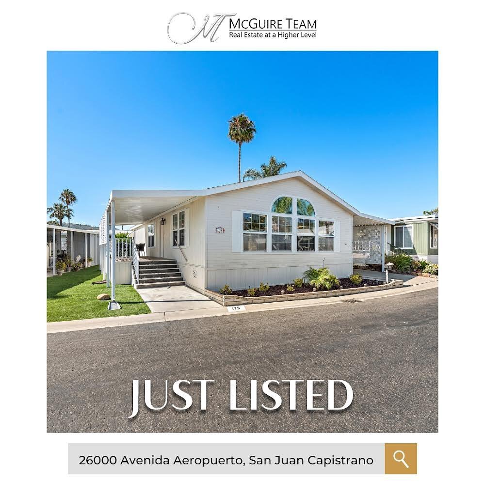 🏡 JUST LISTED! 🌞

Welcome to this charming two-bedroom, two-bathroom home, nestled in the heart of picturesque San Juan Capistrano! 🌅 Perfectly tucked away in a private 55+ gated community, this inviting residence embodies the essence of Southern 