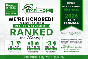 The Star Home Team Recognized by RealTrends Verified as a Top Illinois Mega Team for 2026