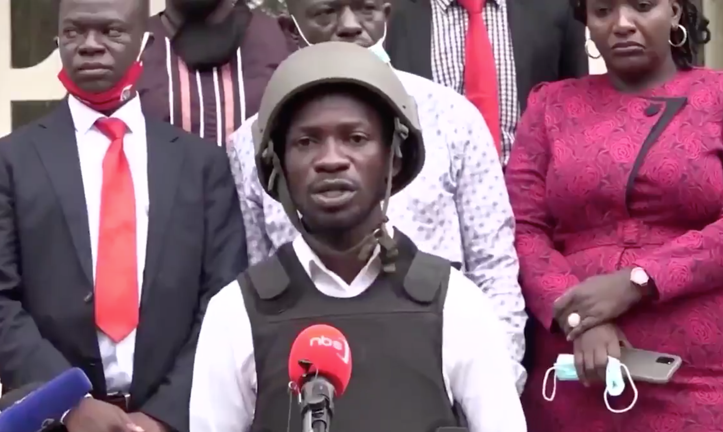 Ugandan Opposition Leader @HEBobiwine is “in many ways an encapsulation of the African Dream,” his lawyer @robertamsterdam tells @naulapndugga, minutes after military personnel entered his client's home