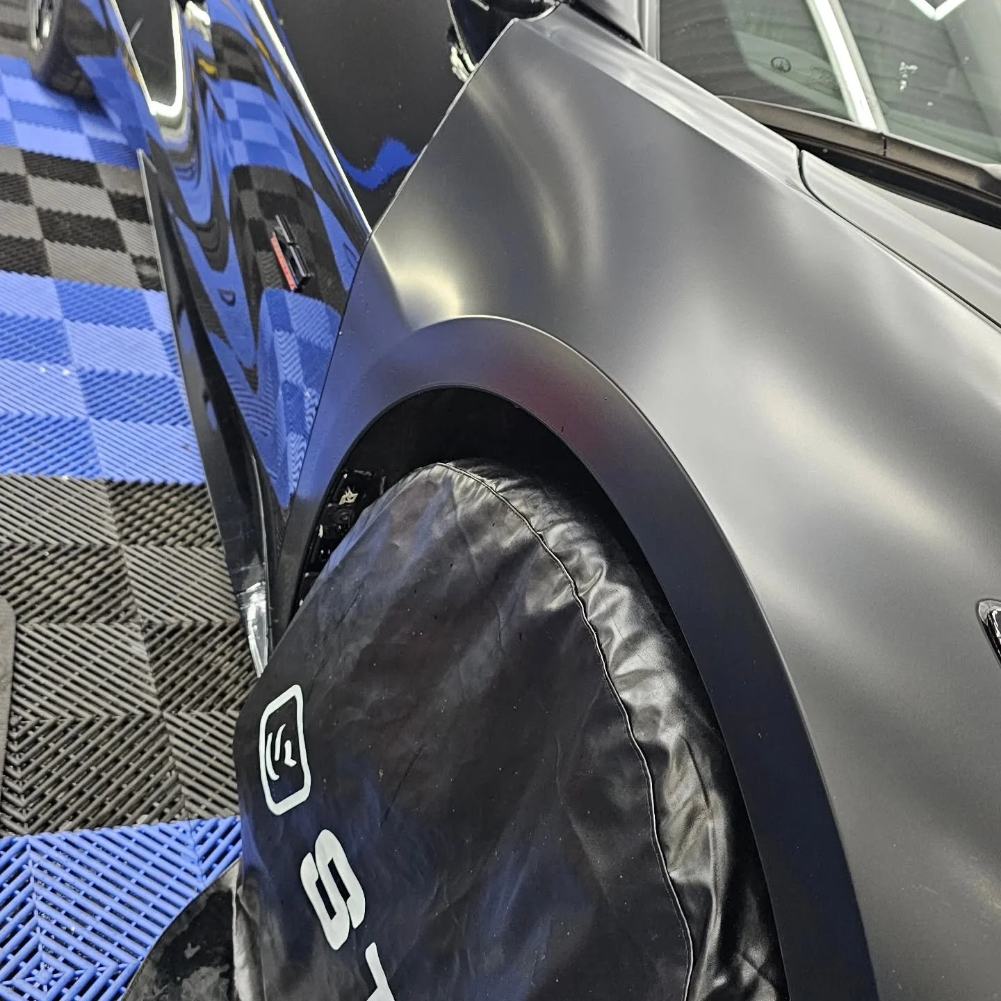 💥 New year, New look!💥

This gloss black C8 Corvette is undergoing a complete transformation with full-body satin PPF!

This clear film with a satin finish takes the factory gloss black and converts it to a stunning satin aesthetic&mdash;no paint, 