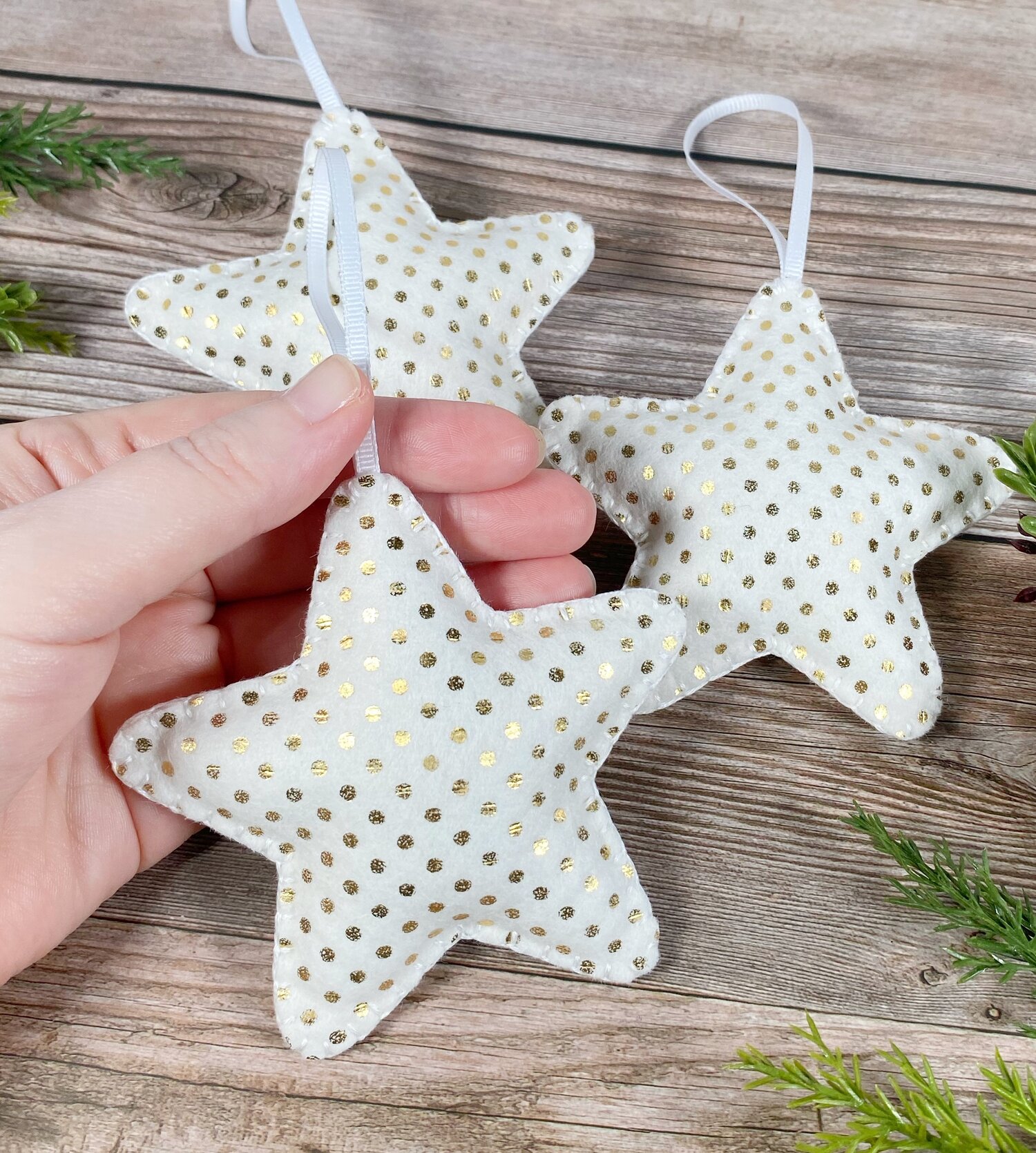 DIY Felt Star Ornaments