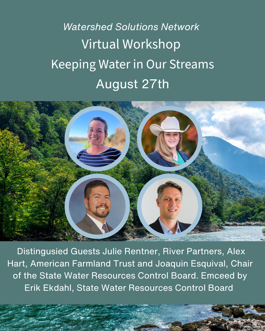 Keeping Water in Our Streams-Virtual Workshop