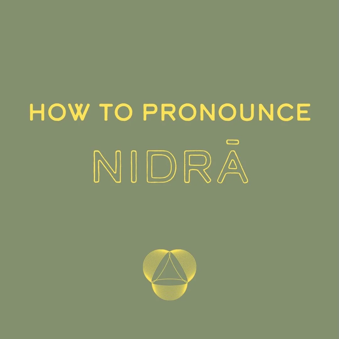 I am often asked: 

&lsquo;Is it pronounced nidrā or needrā?&rsquo;

Hopefully this clarifies (&amp; thank you to the curious students who inspired me to share it.)