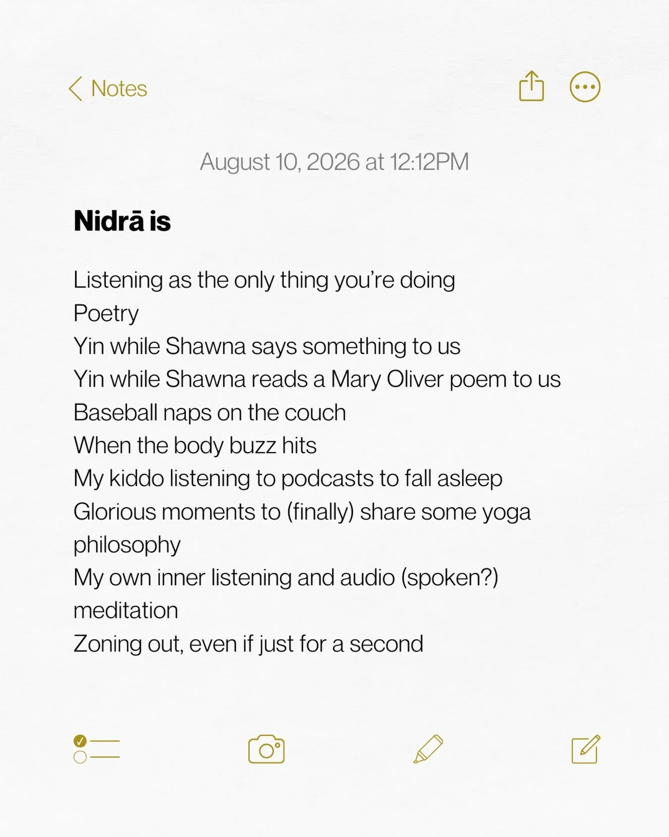 ✏️ a non-edited, compiled list of nidrā definitions for me in this moment

🗒️shout out to @shawna_turner for making the list not once, but TWICE 

📝and now I turn it over to you- what&rsquo;s your non-edited, perhaps non-sensical, perhaps personal 