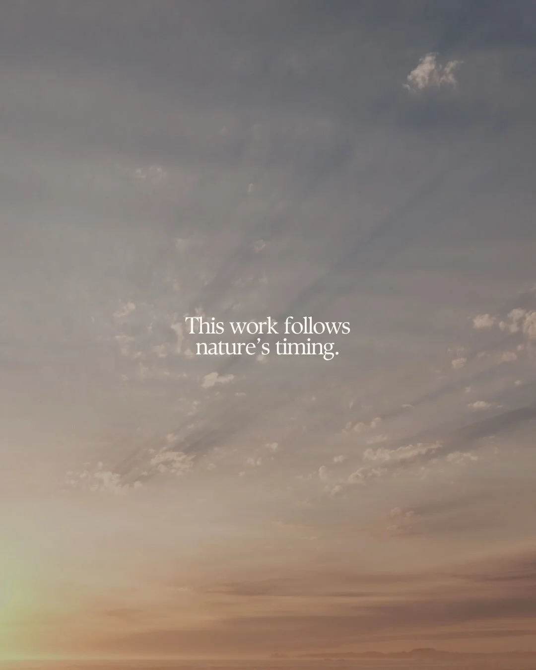 Craniosacral therapy doesn&rsquo;t follow a structured timeline.

&ldquo;How many sessions do I need?&rdquo; one might wonder.

Healing can only happen as fast as the slowest parts of ourselves.

(Is what I&rsquo;d likely respond).

This work can&rsq