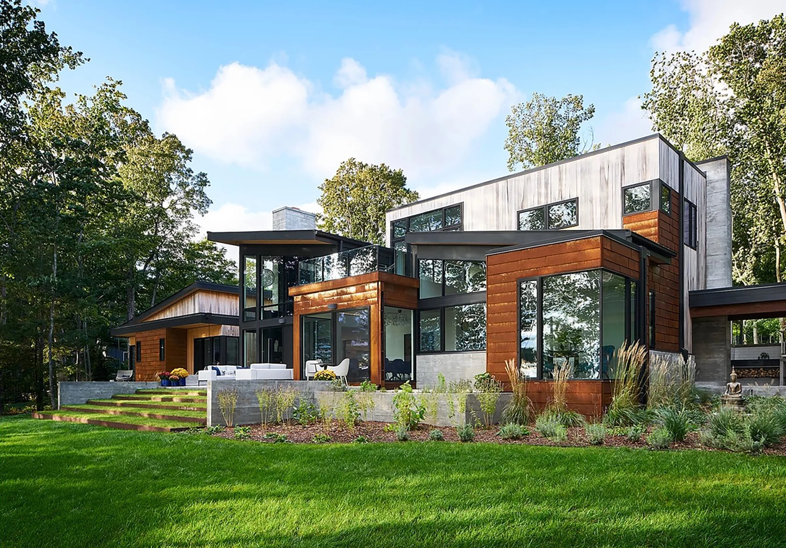 Suttons Bay Contemporary Custom New Build Home built by Easling