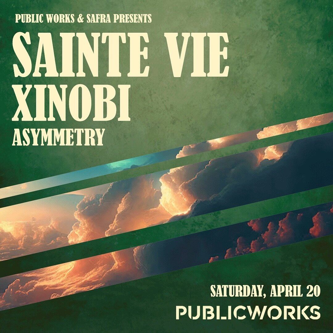 #sanfrancisco mark your calendars! @saintevieofficial &amp; @xinobi are coming to @publicworkssf for a very special party on April 20th! Strong support from @marrryna 
Last tier is on sale!