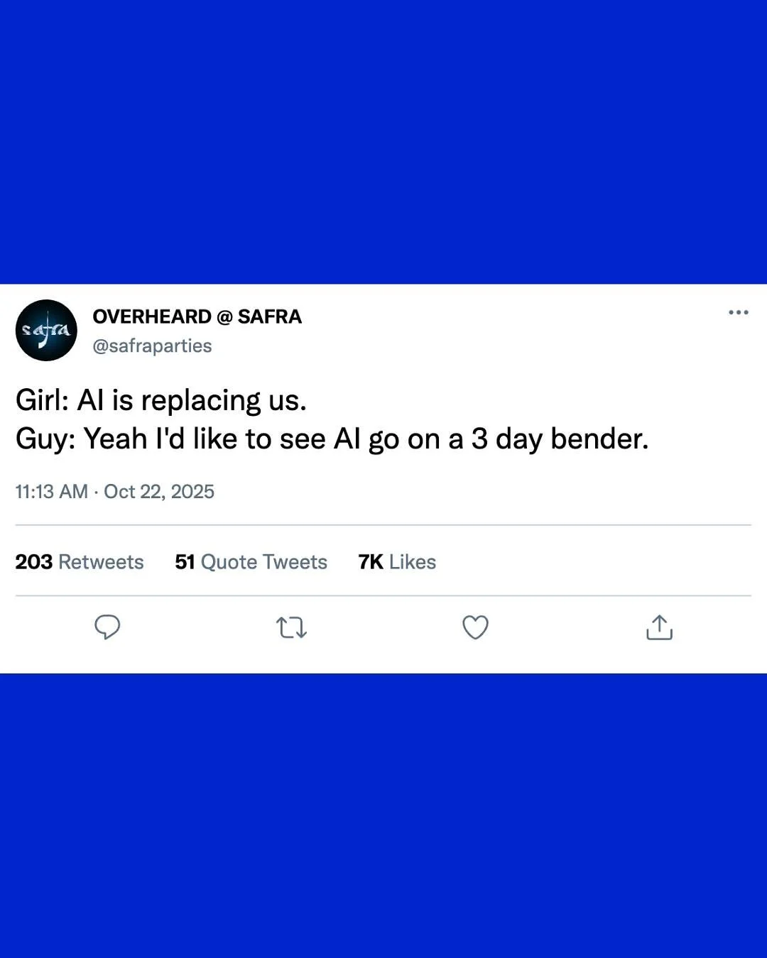 SF, it&rsquo;s about to get messy:
🔥 Friday Oct 24 &mdash; All I Need x Safra w/ @its_omri_dot @madaraesf
🔥 Saturday Oct 25 &mdash; All I Need x Safra w/ @andhim_music @madaraesf
🔥 Sunday Oct 26 &mdash; Safra x B.A.S.S w/ @alan_dixon_music @hotelv