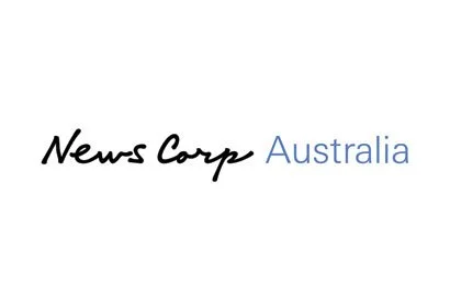 News Corp Australia logo with black and blue text on a white background.