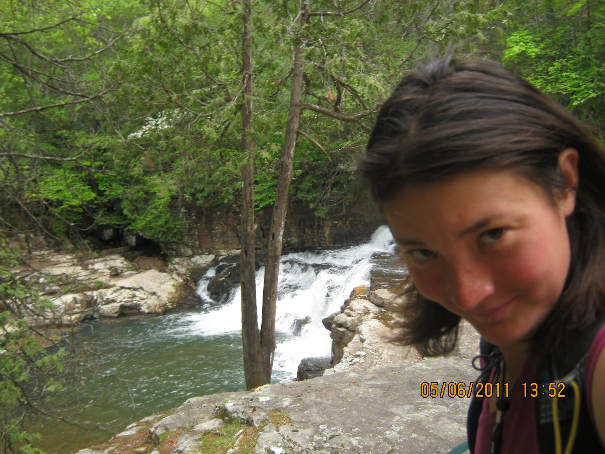 Big miles past a scary part of trail