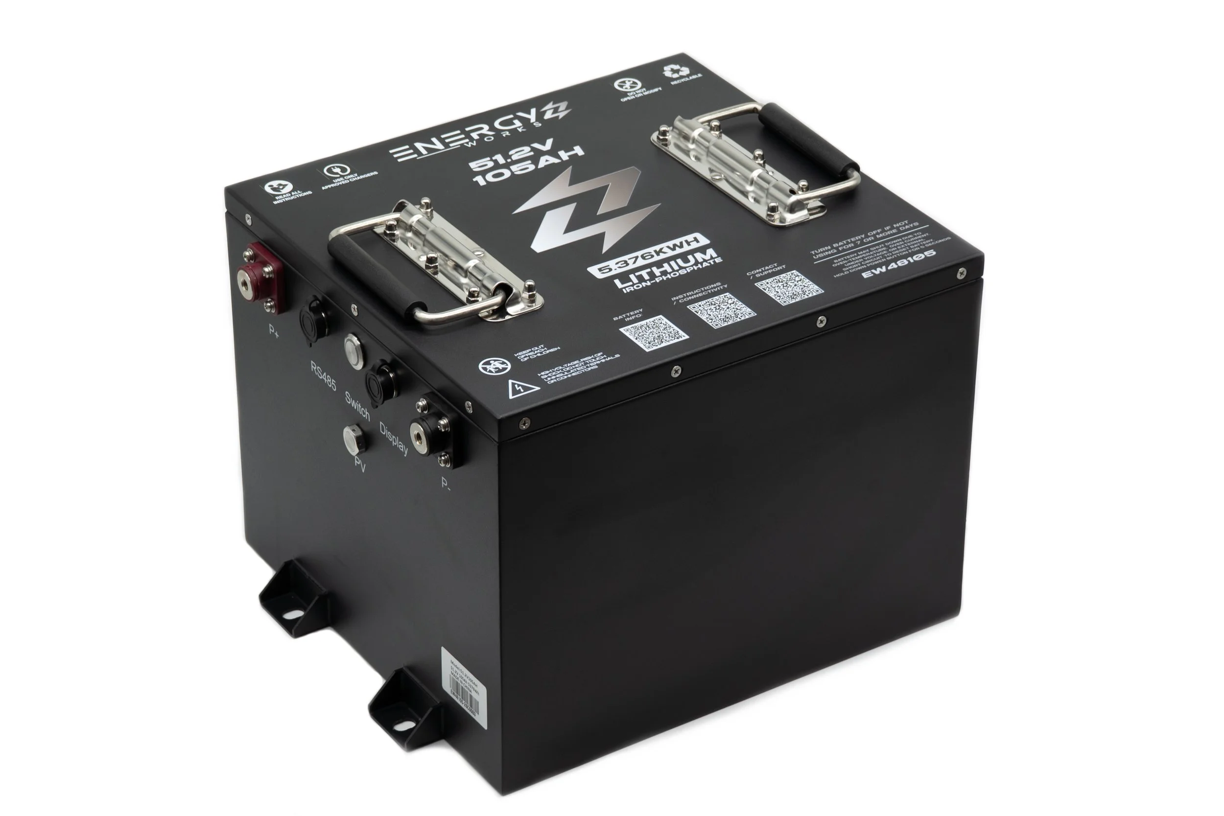 Energy Works 48V 105AH Gen2 Lithium Golf Cart Battery (Battery Only)
