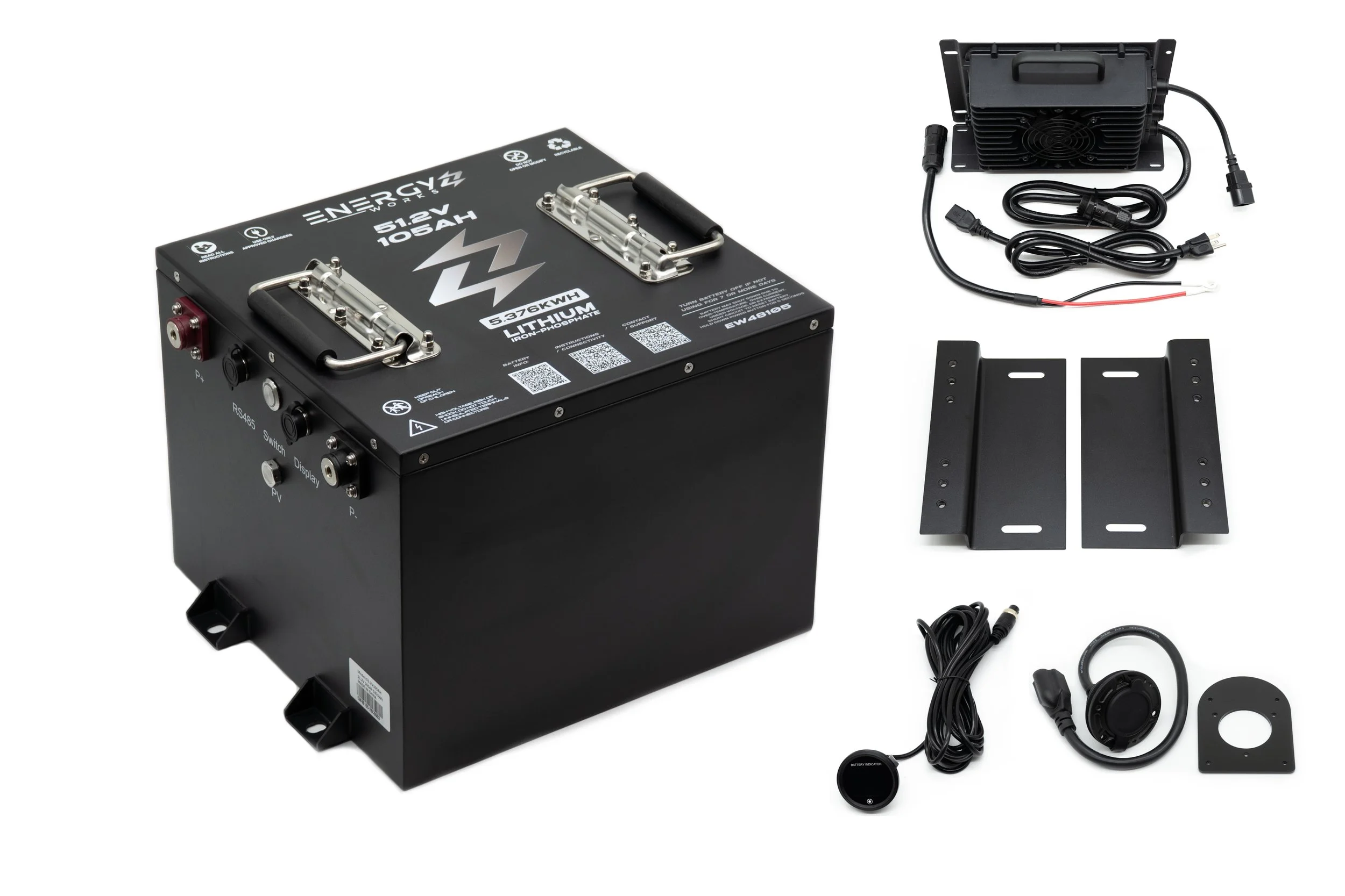 Energy Works 48V 105AH Gen2 Lithium Golf Cart Battery Package