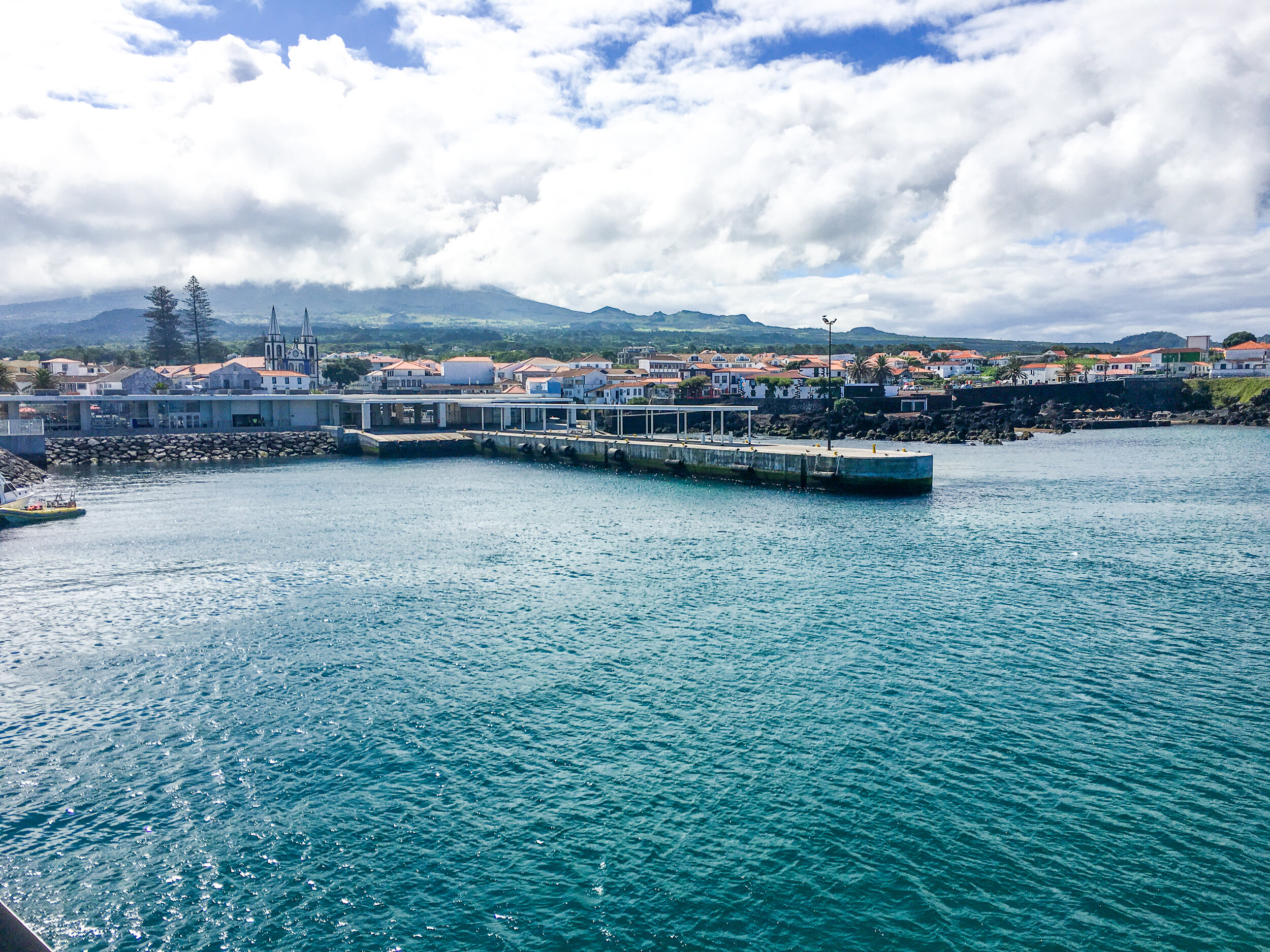 Coming into the Pico's dock