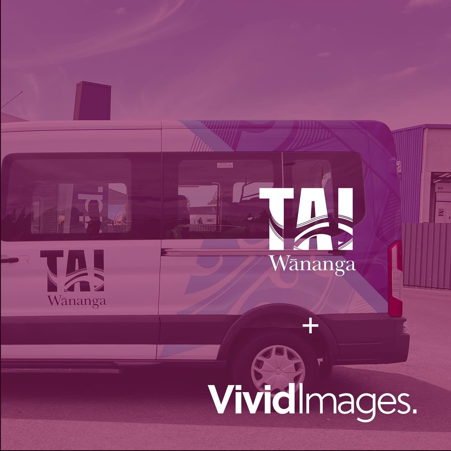 A custom designed vehicle wrap for Tai Wānanga. A great simple way to display your brand/business while out and about on the road. Need your vehicle designed and wrapped? Get in touch at info@vivid.co.nz