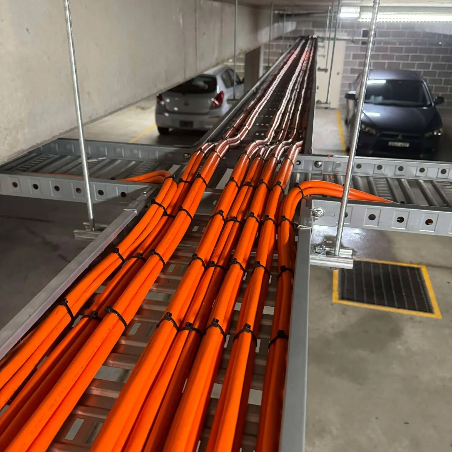 EV Charging Installation for our customer @good.earth.group for one of their clients in Beecroft. Check out those clean lines!

#MatcorpElectrical #CableTrayGoals #NeatAndTidy #CommercialInstall #TradieSatisfaction #PrecisionWork
