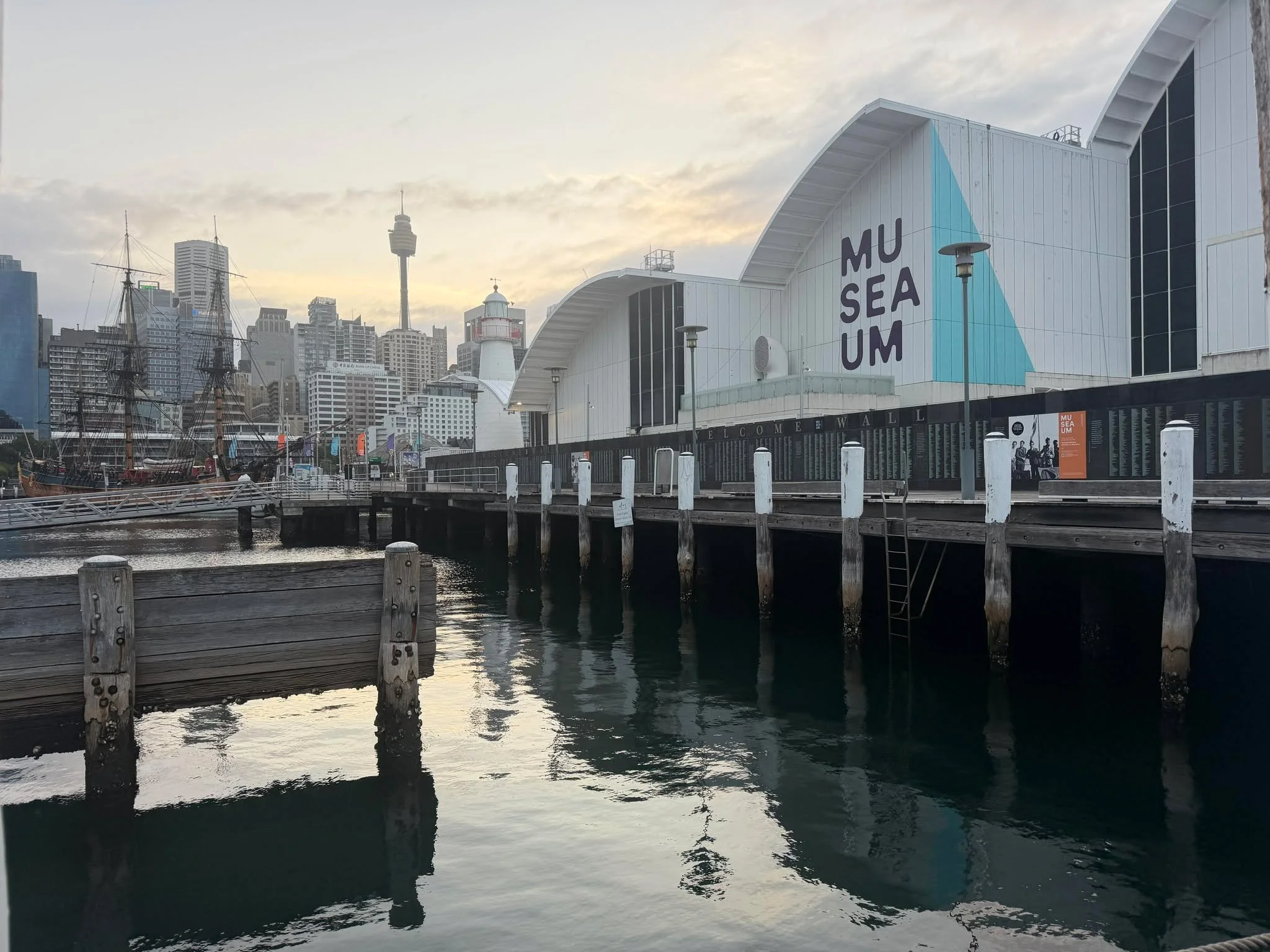 It was an early morning for us, but we loved going to inspect a job in our amazing city for @sea.museum.
#sydneywaterfront #maritimemuseum #electricianlife
