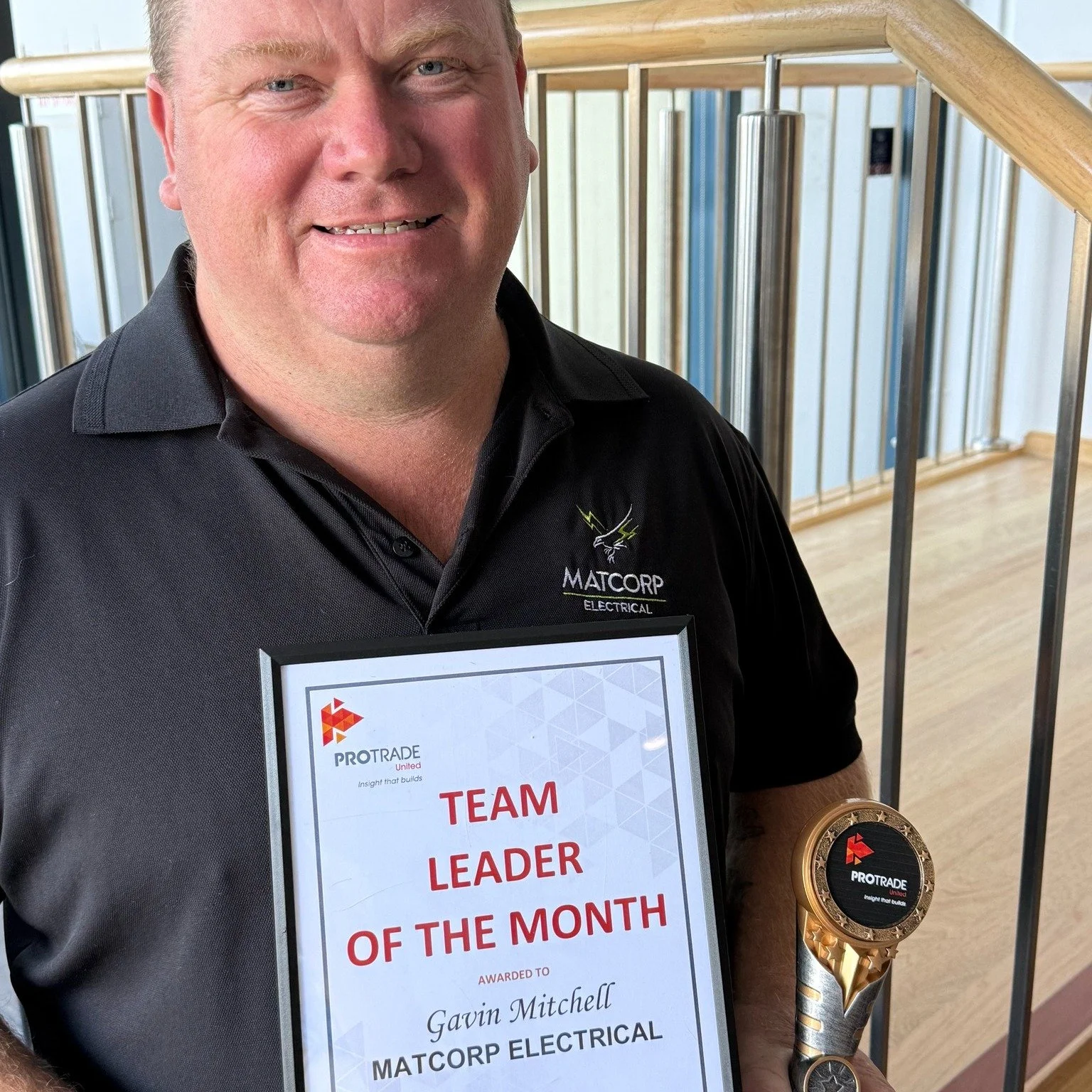 We are incredibly proud to congratulate our Operations Manager, Gavin Mitchell, on being recognised by Protrade with this outstanding award.

This achievement is a testament to Gavin's dedication, professionalism, and unwavering commitment to deliver