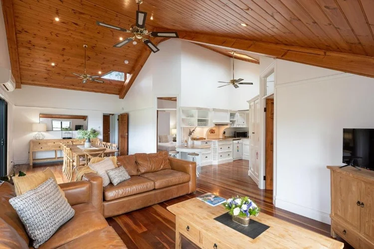 The furnished living area at Bonvilla Estate