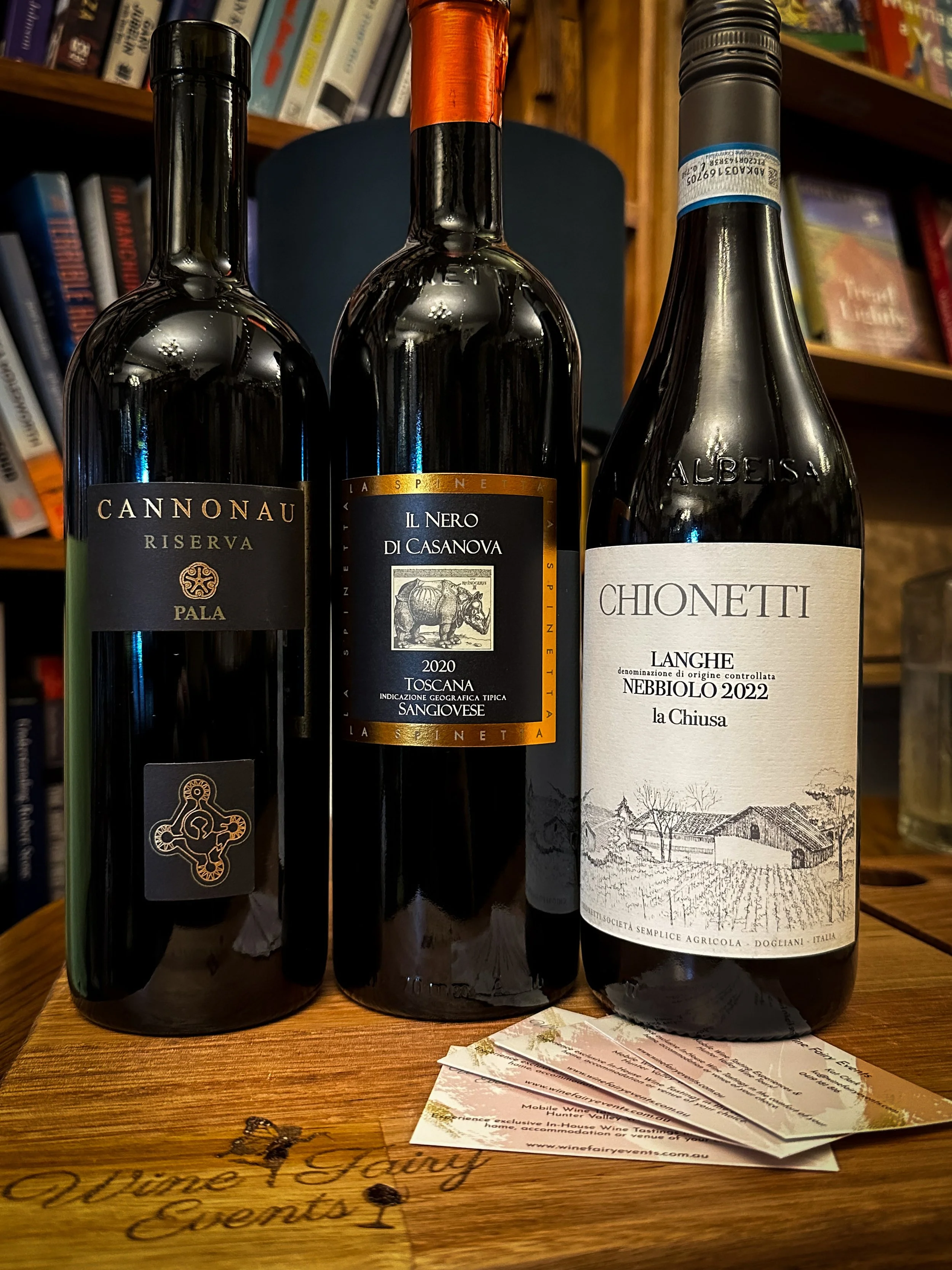 European wines focusing on Italian varieties at a private wine tasting event at the Press Bookhouse in Newcastle.