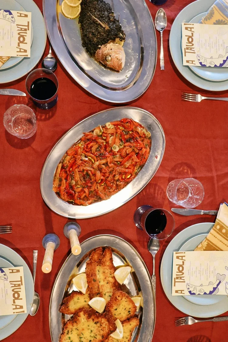 A plated dish from the private dining experience with A Tavola