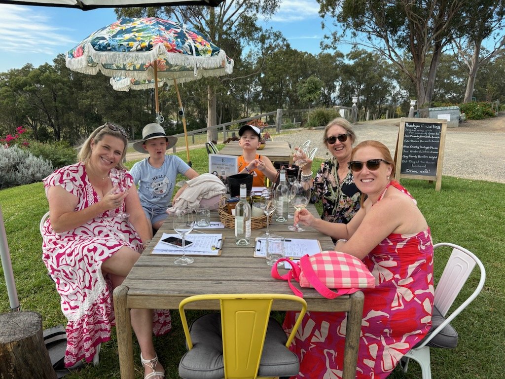 Ladies Wine Tour. First stop at Elbourne Winery.