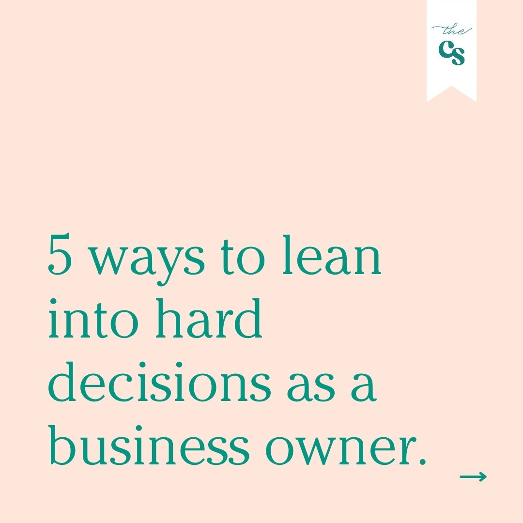 When the going gets tough, the tough get going.

As a fellow business owner, I've faced my fair share of tough decisions. And my guess is that you're no stranger to making hard decisions either? 🙃

Sometimes, all you need is a little extra guidance 