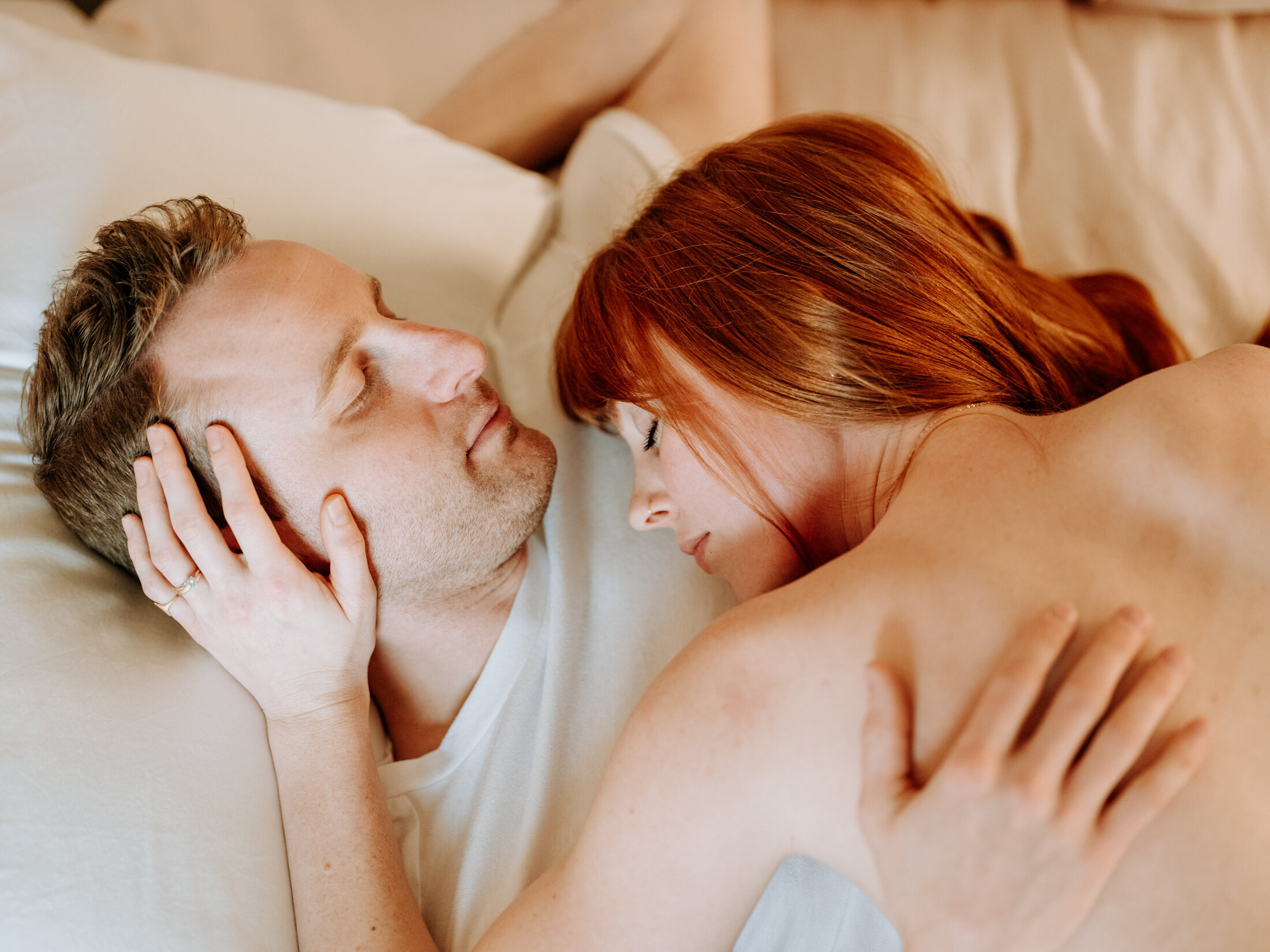 Intimate In Home Session . Morgan + Jesse