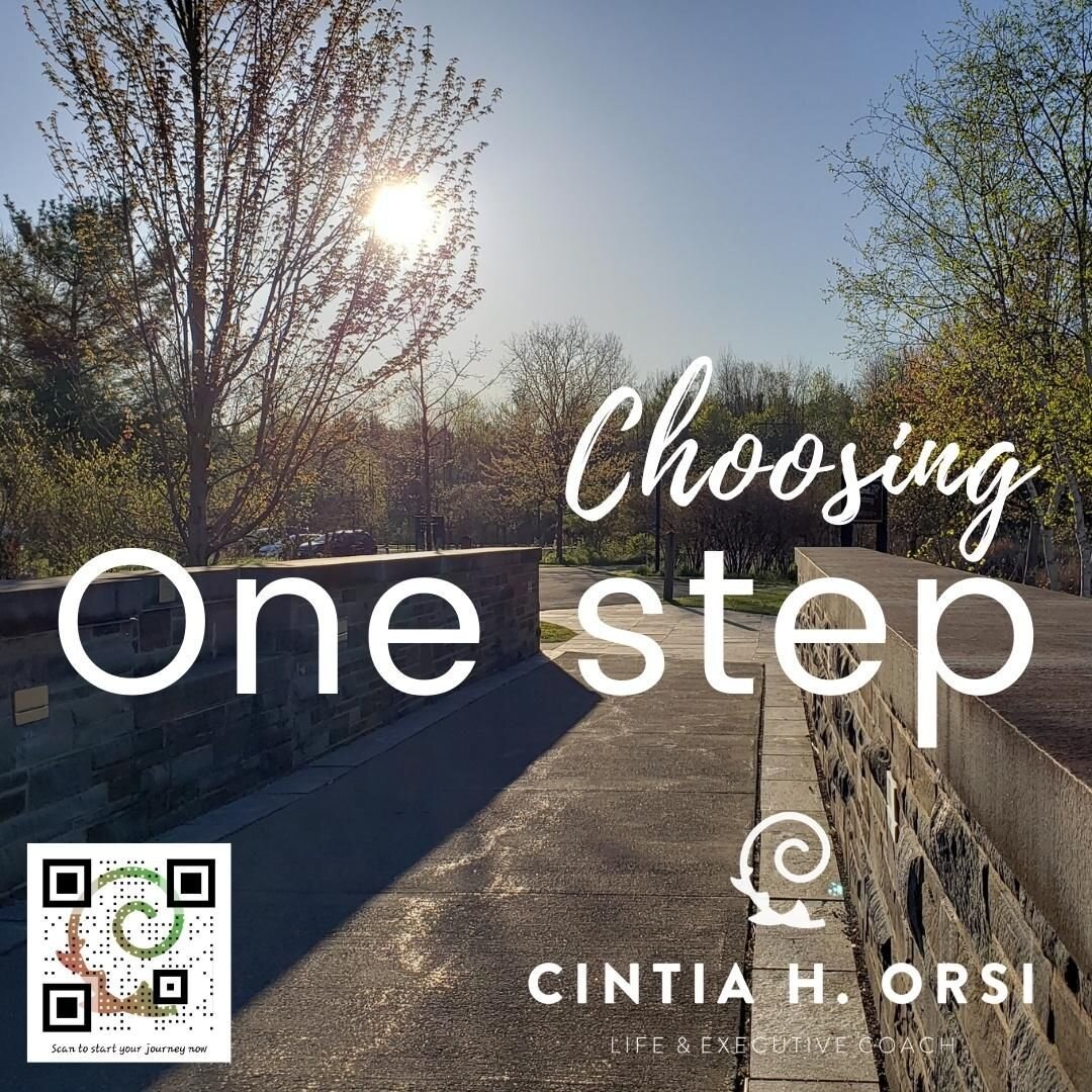 Sometimes, one step is all that you need.

__________________________________
#cintiaorsicoach #lifecoaching #executivecoaching #teamcoaching #thriveinlife #thriveatwork #fullybeingwithterrariummaking #learningcreatingconnecting #thrivewhileservingot
