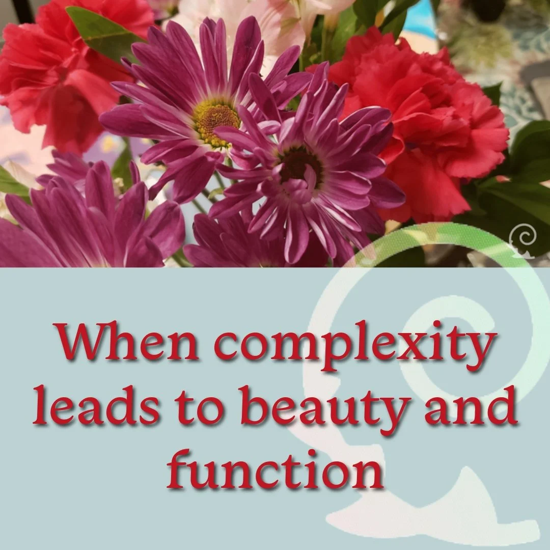 (...)
Complexity invites us to be part of, not the hero nor the solution. Awe to the multitude of variables involved, awe to what rises from what one cannot explain. We see, smell the flowers, a simple picture of what is usual for our eyes to see and