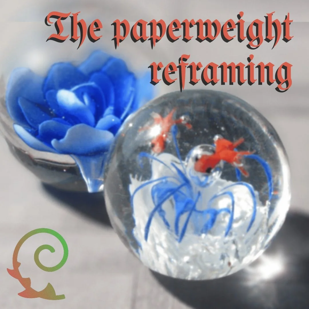 - From Weekly Wonder of May 12, 2022 -
More at https://www.cintiaorsi.com/collection

(...) I will call it the "paperweight closer look". By taking a closer look at what matters. By paying attention to acts of kindness and generosity. By be