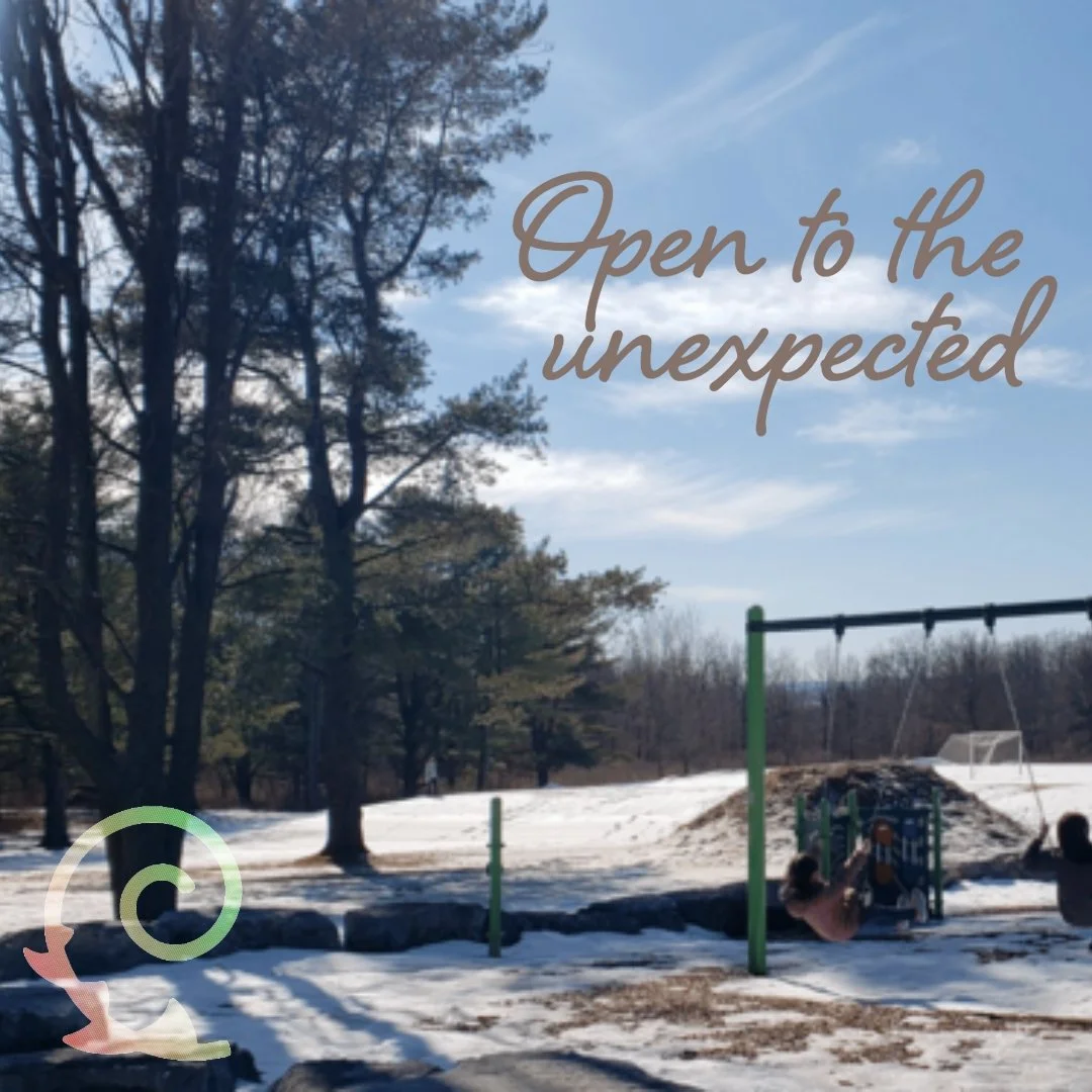 Have you ever been surprised by the unexpected?

(...) And that was me, enjoying my time contemplating my children playing and resisting the freezing wet feet sensation to extend time outdoors as much as possible. It was perfect, exactly where we wer