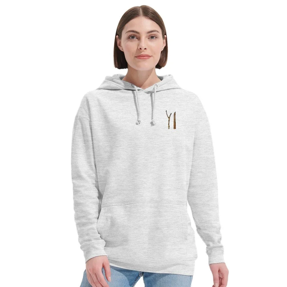 Pinnar - Tryck Endast fram - Återvunnen Mix Unisex Hoodie