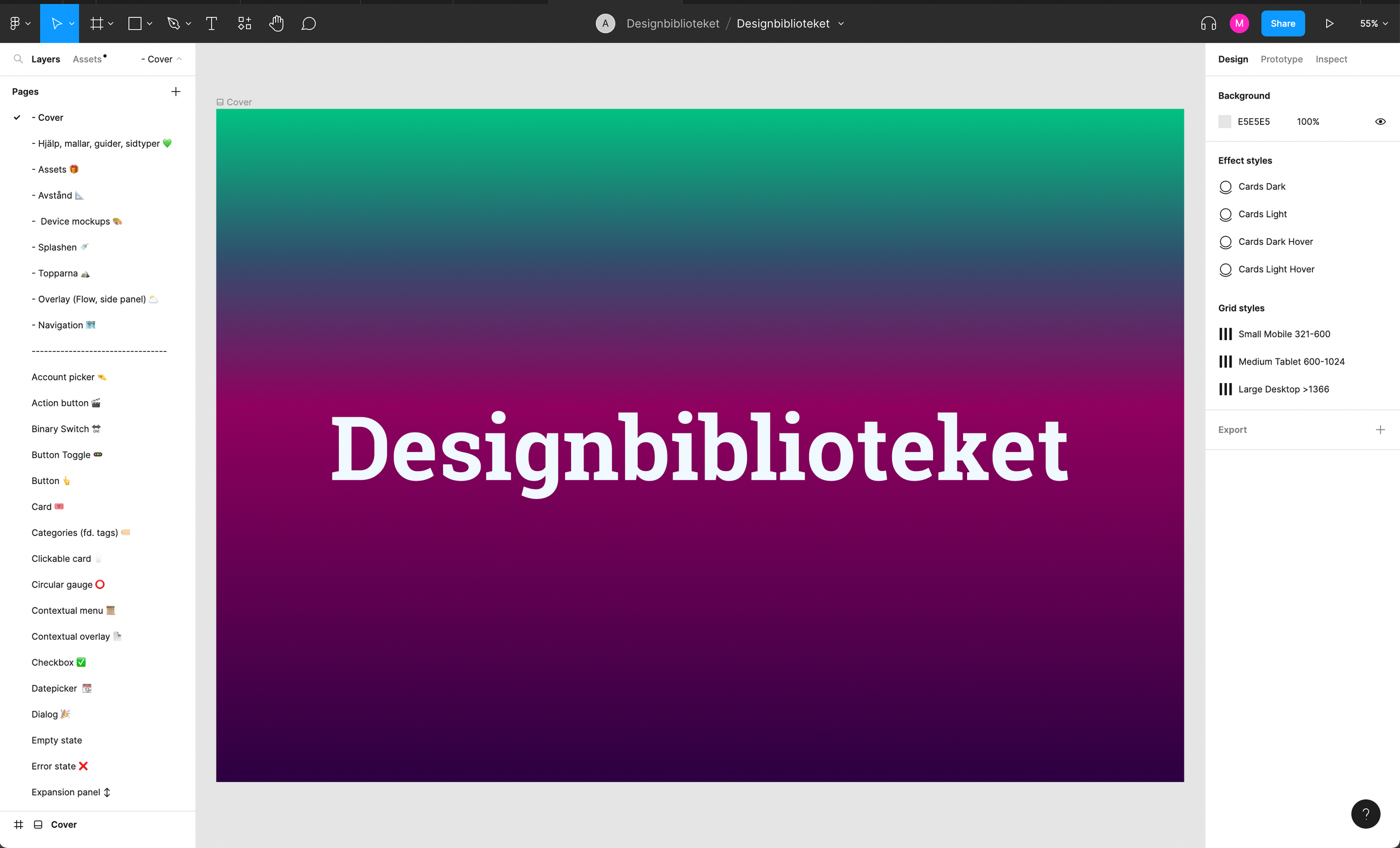 We have all our components in both Figma and in code. They are all named and structured the same way. This means that the design we make in the teams when we design UI is easily translated in code. It makes it easy for the developers to find.