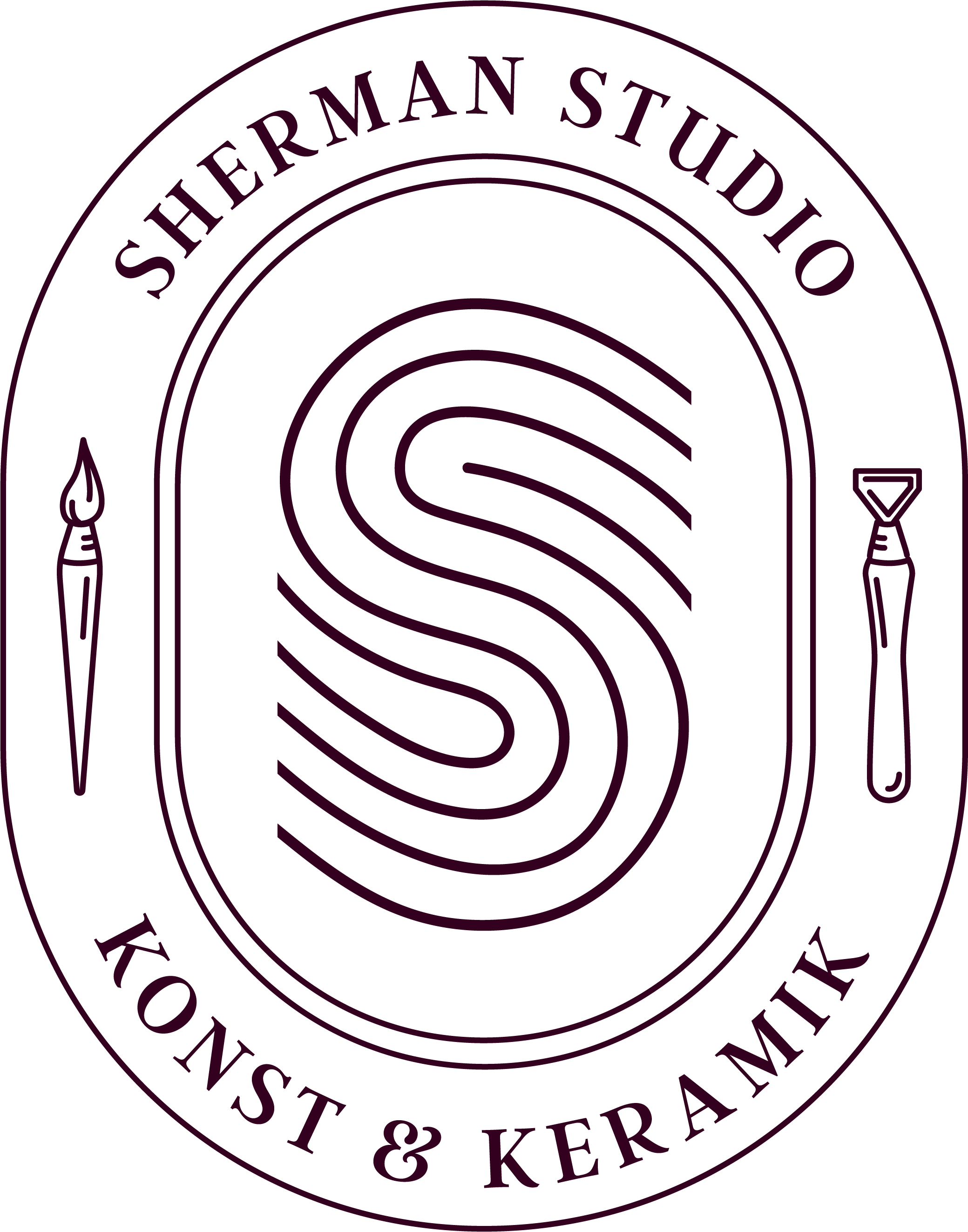 Logotyp för Sheerman Studio, som specialiserar sig på keramik och konst.