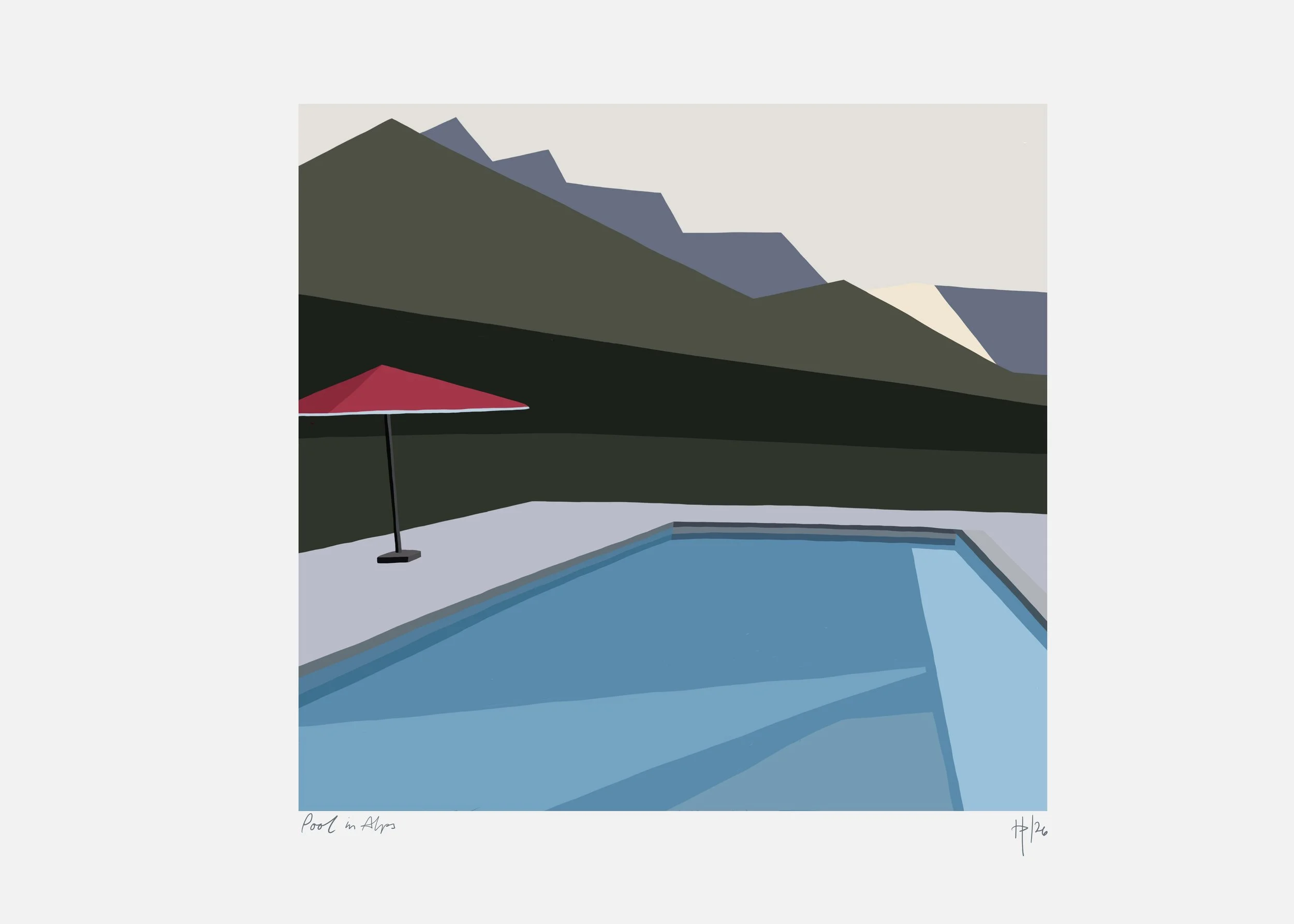 Pool in the Alps