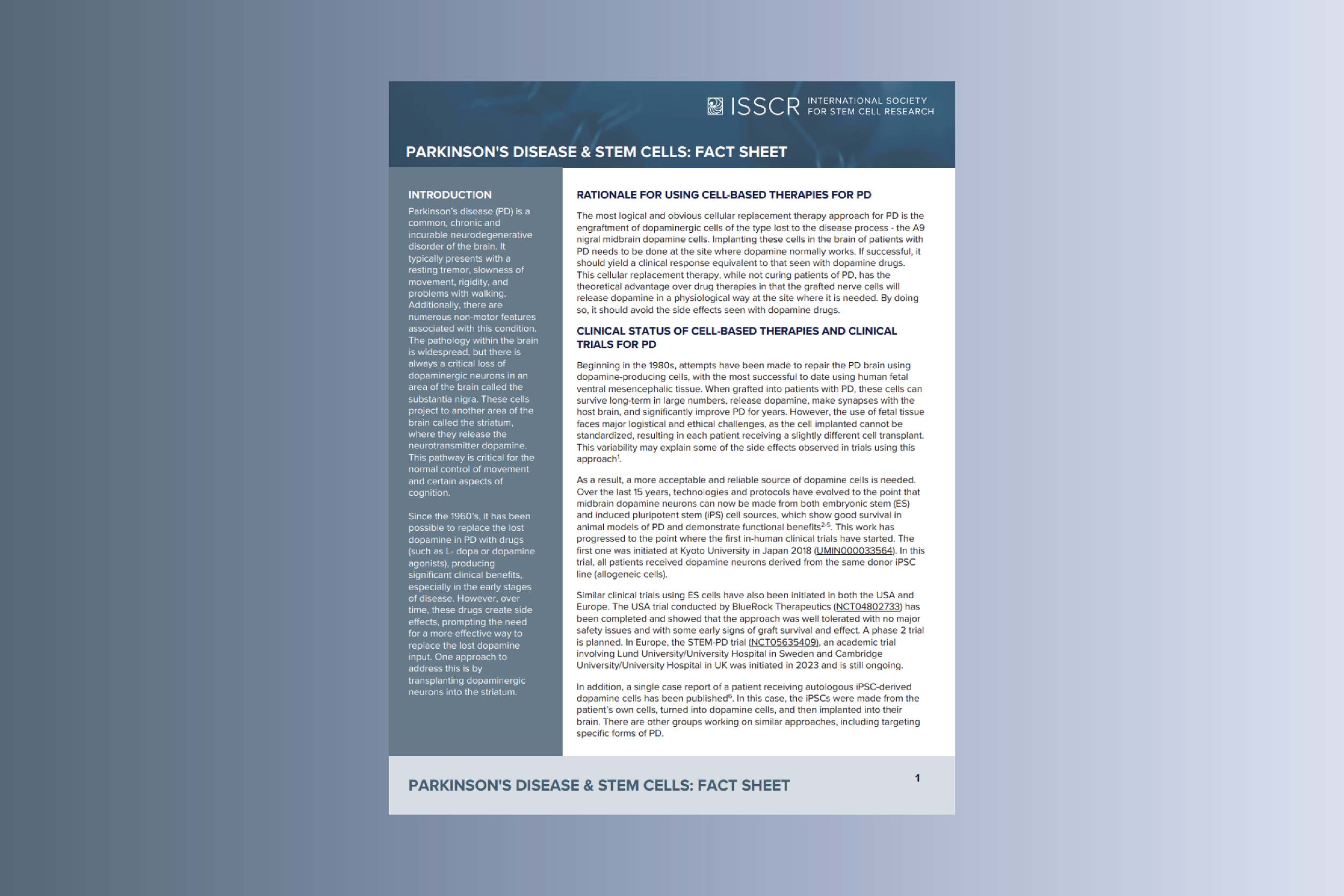 Disease Fact Sheet: Pediatric Leukodystrophies (LDs)
