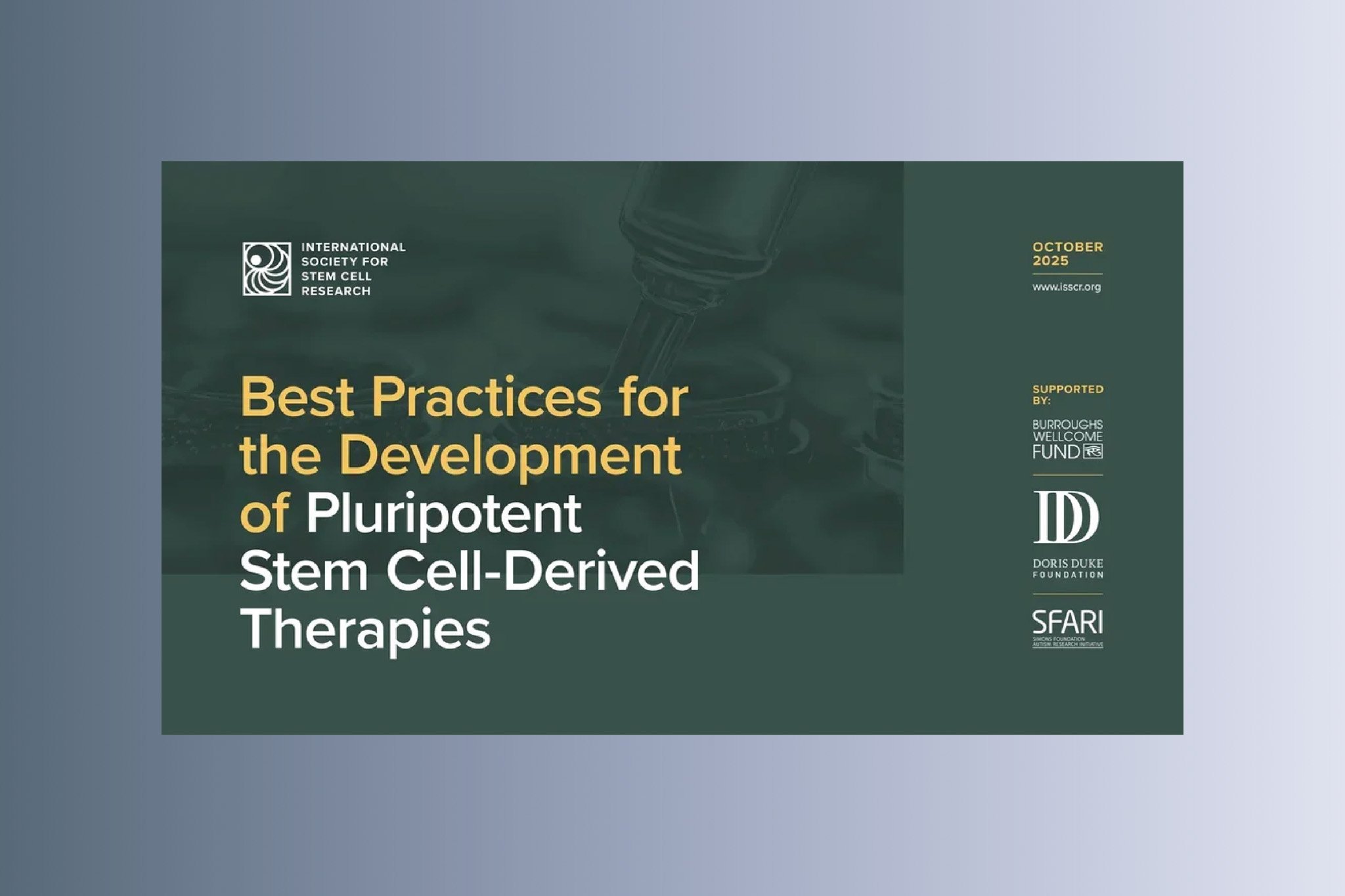 Best Practices for the Development of Pluripotent Stem Cell-Derived Therapies