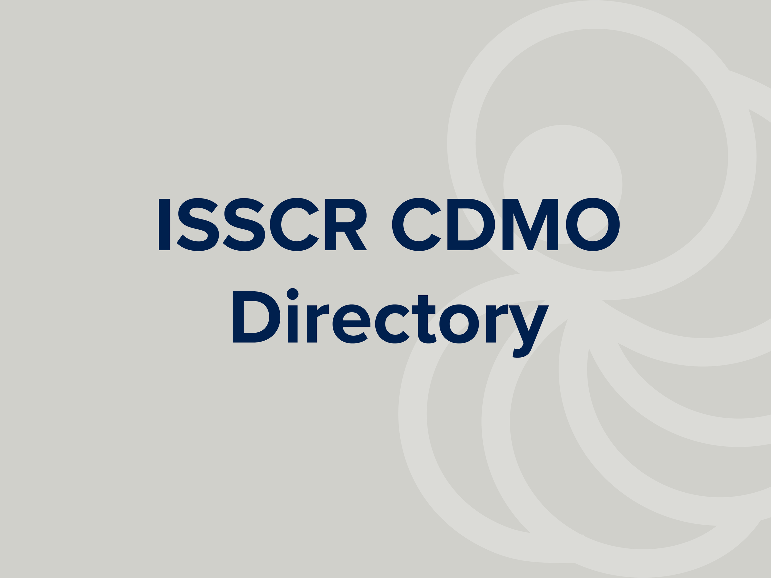 CDMO Directory and Screening Tool